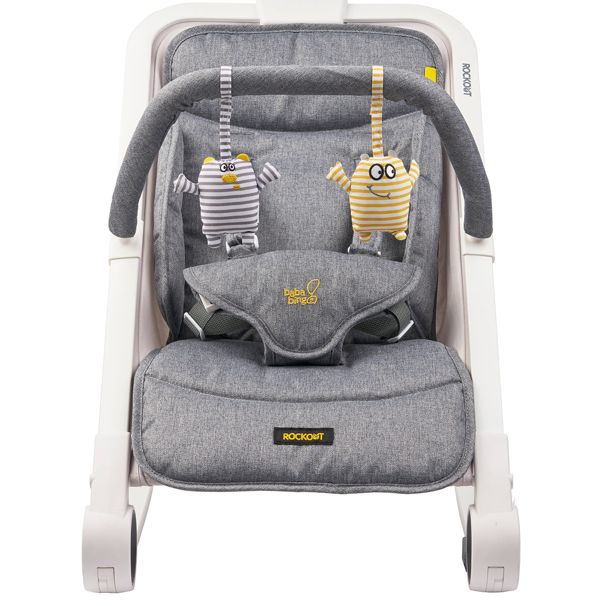 Bababing Rockout Baby Swing Grey Melange