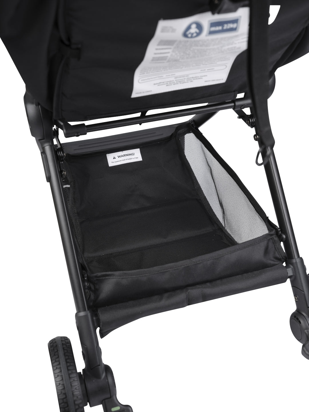 Auto Fold Compact Stroller - Black
