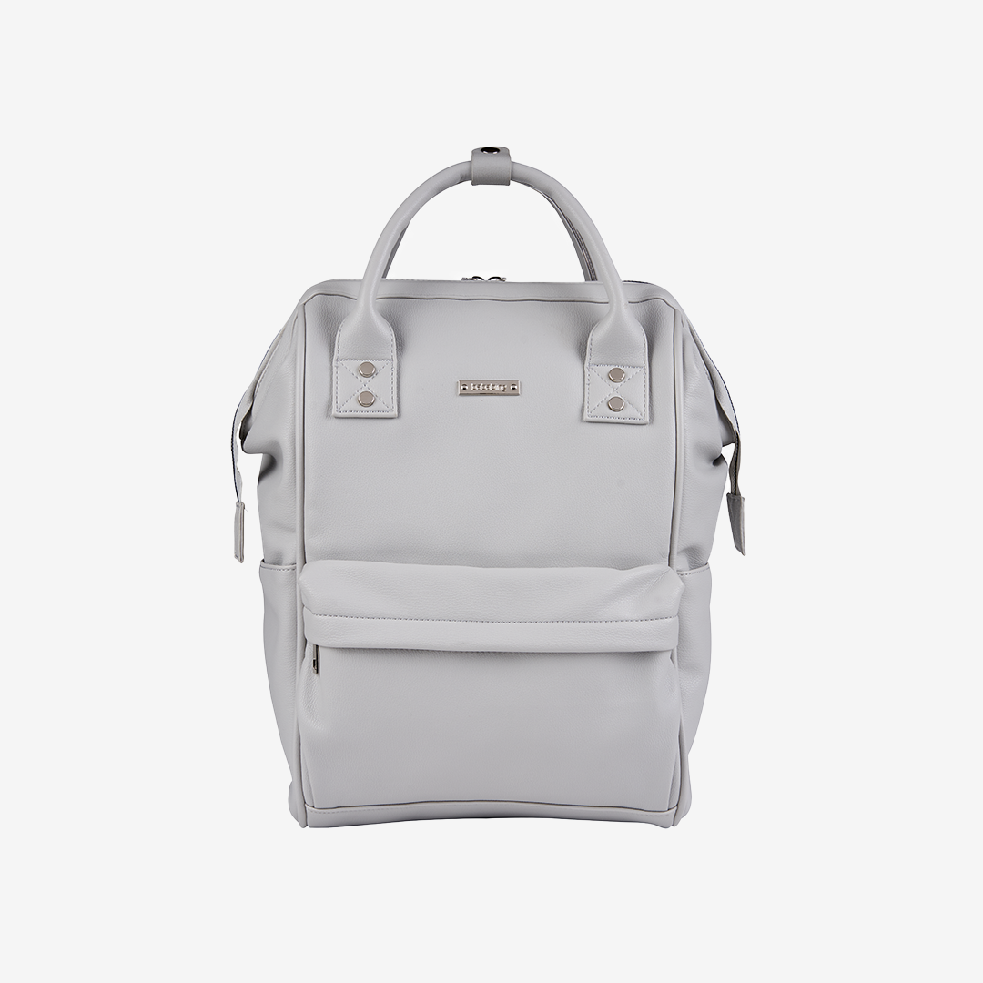 Mani vegan leather backpack - Dove Grey