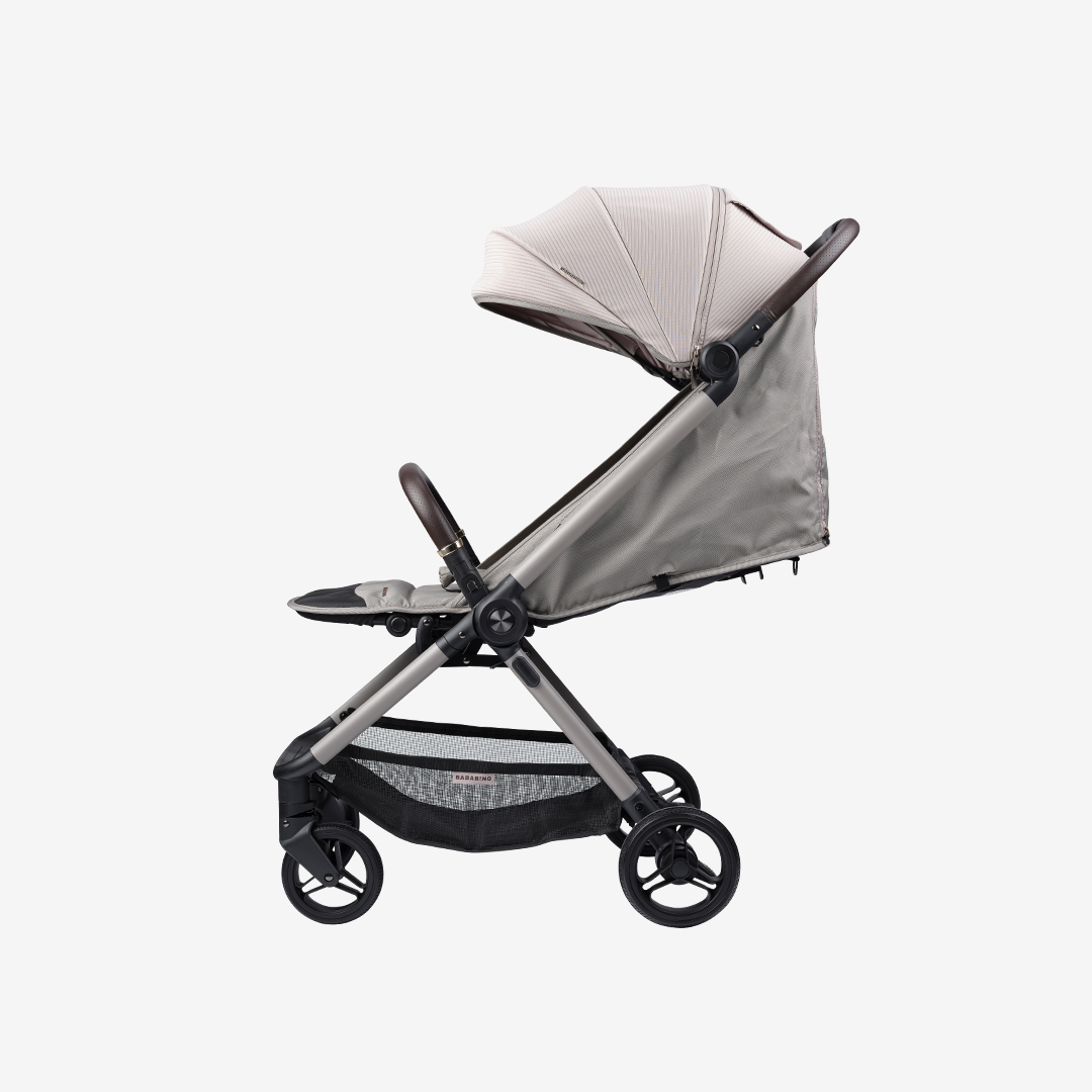 Ori Auto Fold Compact Stroller Bundle - Almond