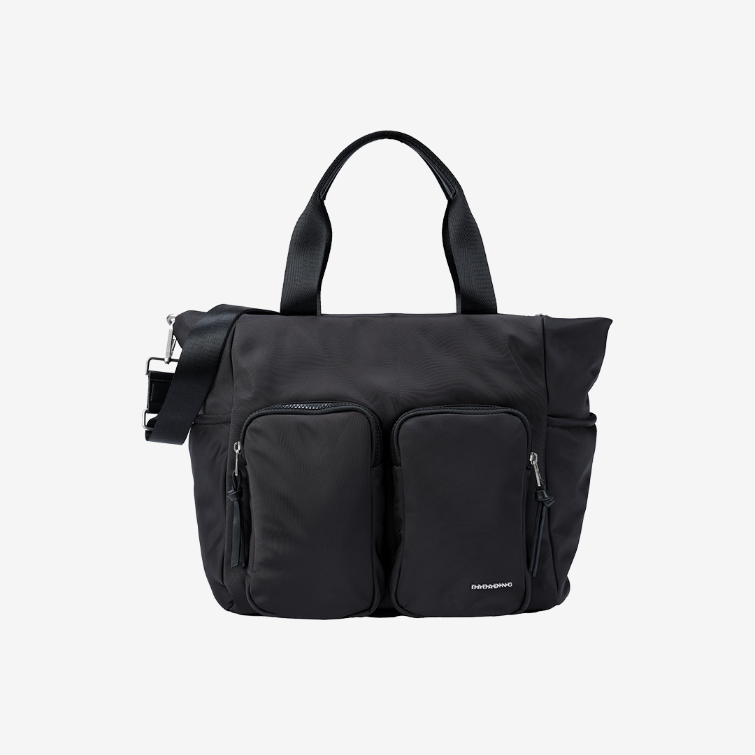 Soft shell changing bag tote - Black