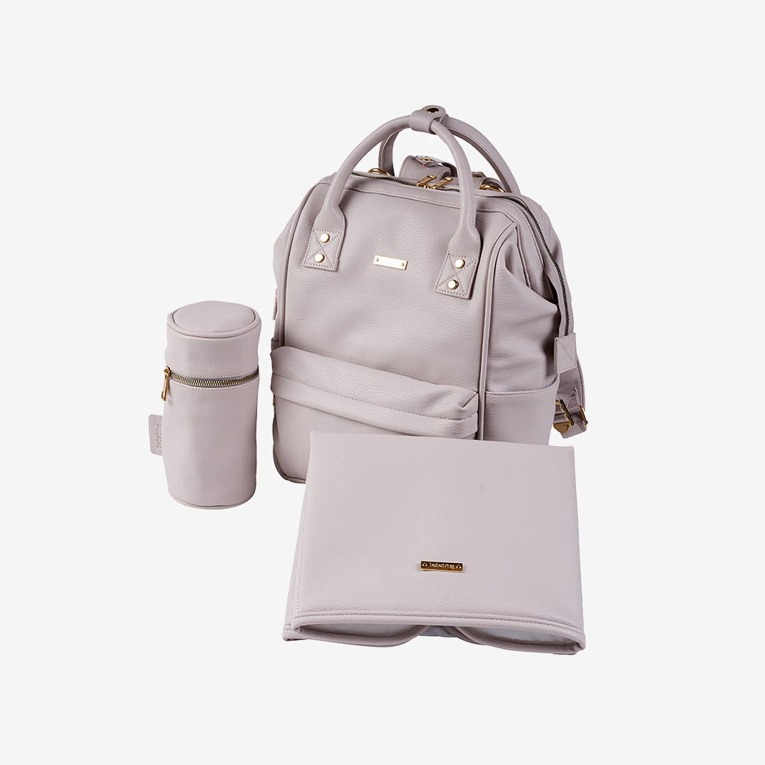 Mani vegan leather backpack - Blush Grey