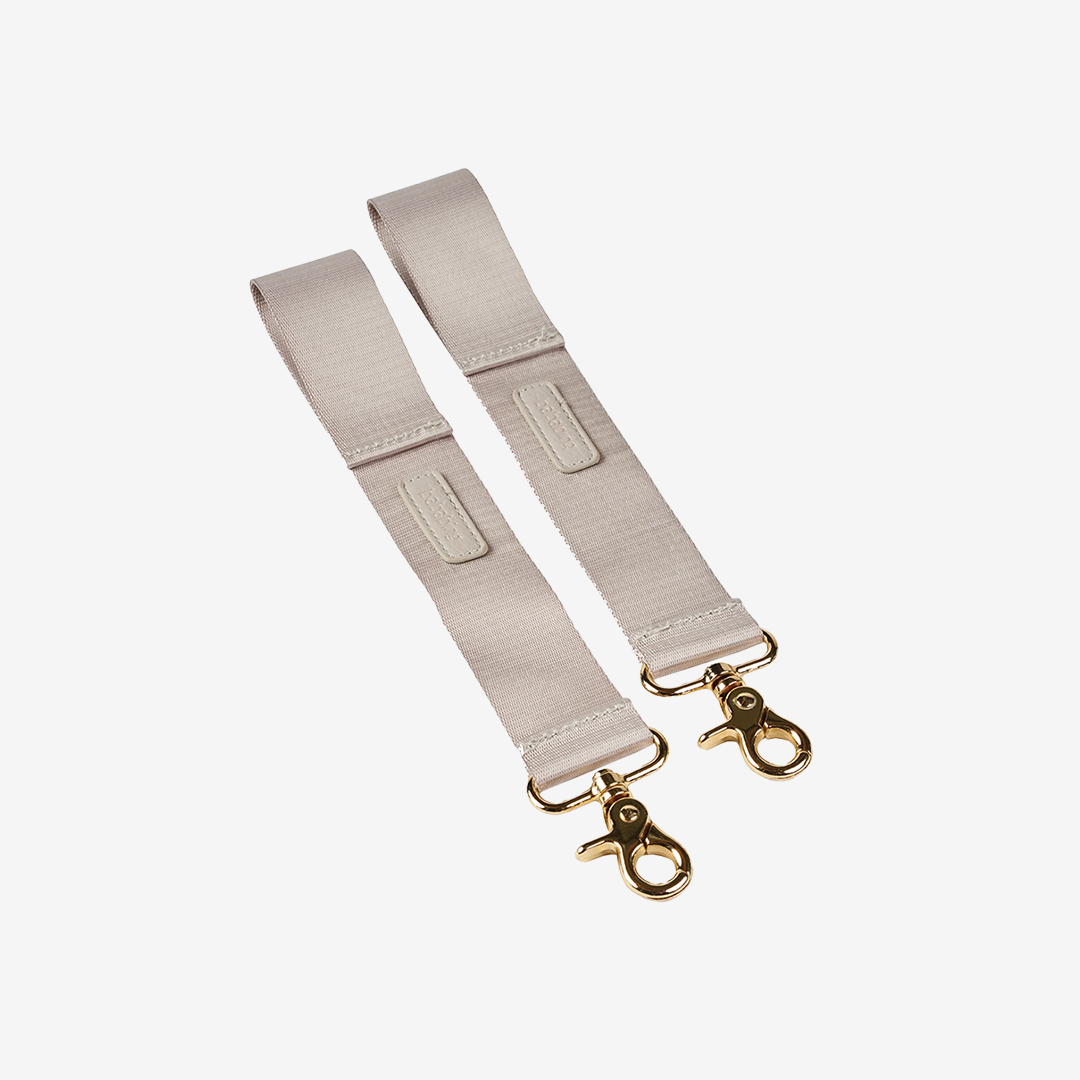 Mani pushchair clips - Blush Grey