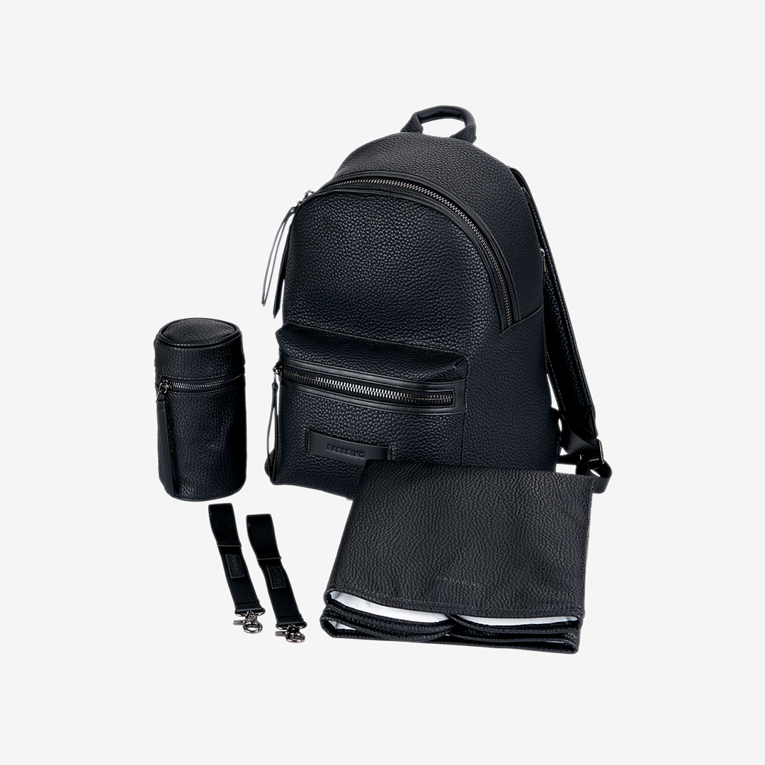 Luca vegan leather backpack - Black