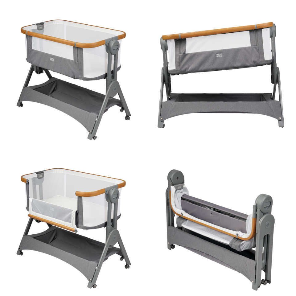 Bababing Home Bundle: Crib, HUB Swing, Highchair, Bedding & Feeding Kit