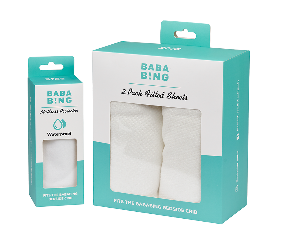 Travel cot top mattress protector